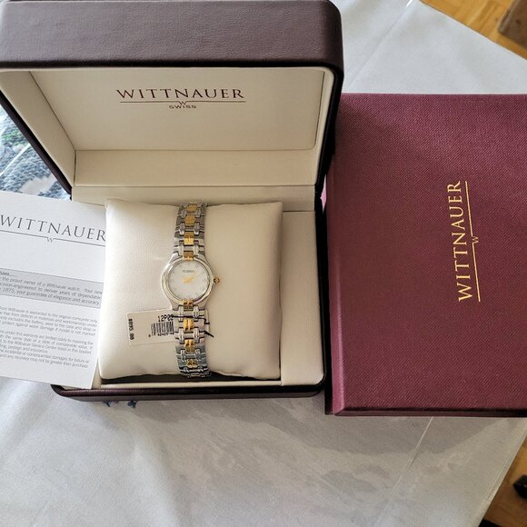 Wittnauer Women's 12P02 Swiss Diamond 2-Tone Watch - Picture 2 of 9